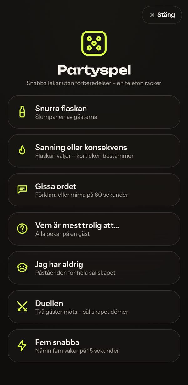 Partyspel: snurra flaskan, sanning eller konsekvens